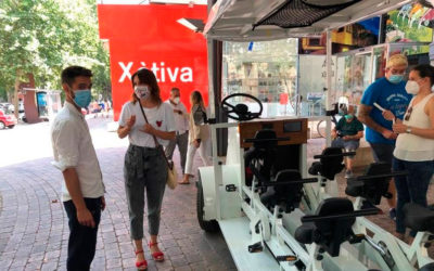 Una empresa de Xàtiva fabrica una bici-bus ecológica destinada a escolares de Luxemburgo